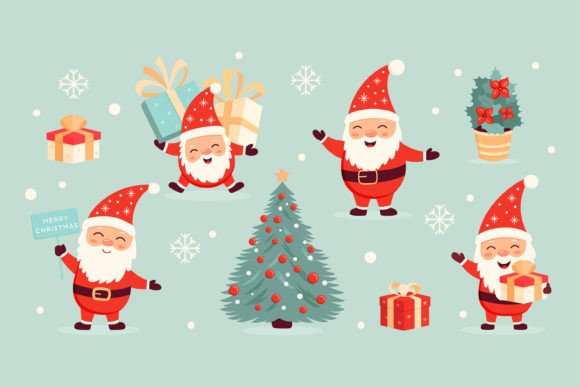 Christmas Vector Illustrations Set: Graphics & Illustrations Review