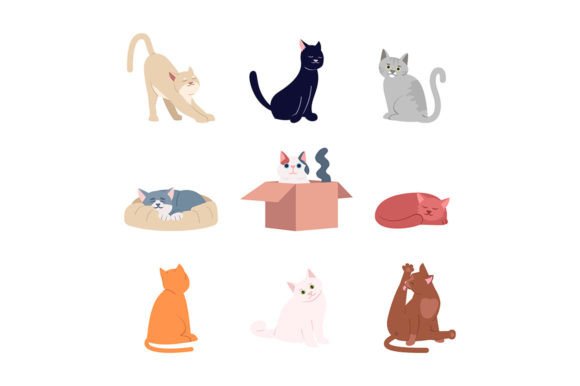 Cute Cats Svg Vector Illustrations Set: A Designer's Review