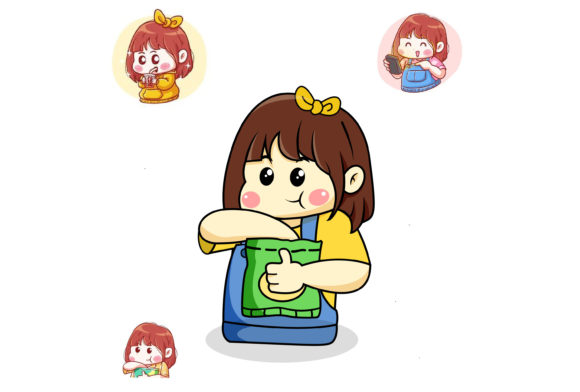 Cute Character Girl Illustrations: A Brand Designer’s Review of This Graphic Asset