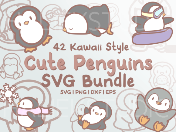 Cute Penguin SVG Illustrations Review for Handmade Products