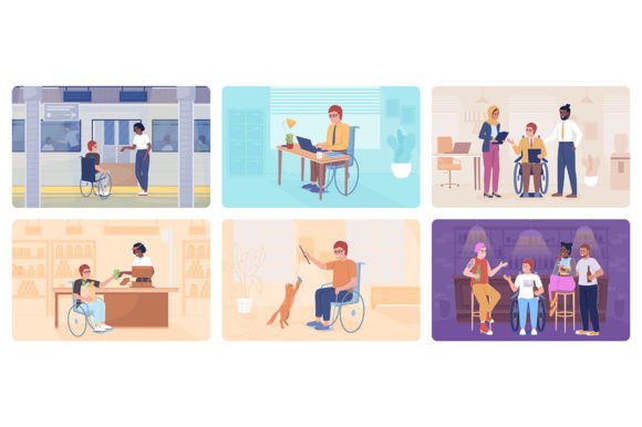Disabled Person Lifestyle Illustrations Reviewed