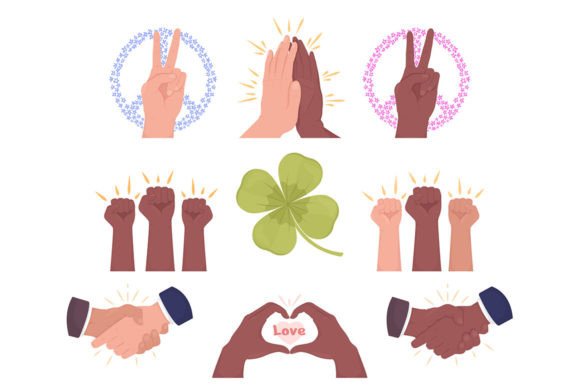 Hand Gestures Svgvector Illustrations Graphics Review