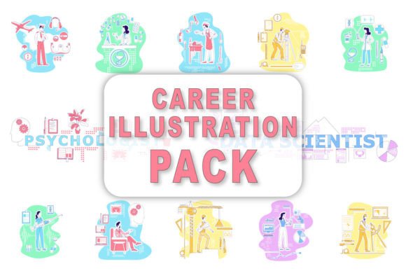 Industrial Professions Illustrations Set: Graphics for Modern Publishing