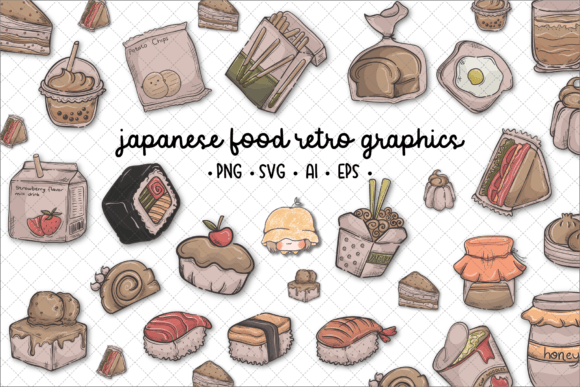 Japanese Food Retro Style Illustrations: A Designer's Honest Review
