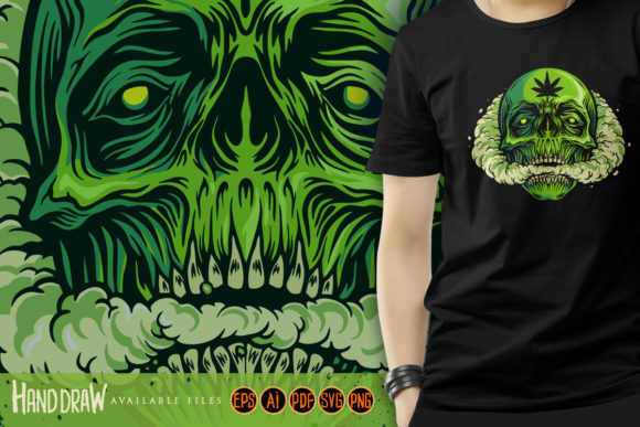 Skull Vape a Weeds Illustrations Svg – A Designer's Review